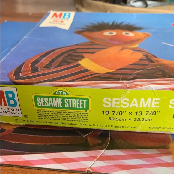 Vintage Sesame Street Bert and Ernie ice cream Sundae puzzle - Picture 6 of 11